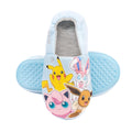 Pastel Blue-Yellow-Pink - Side - Pokemon Girls Slippers