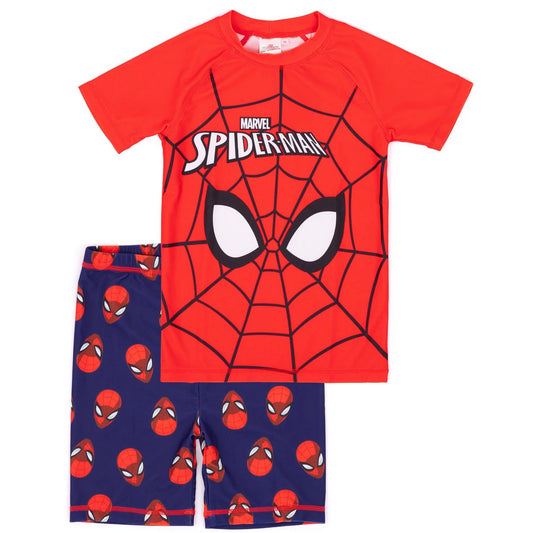 Red-Blue - Front - Spider-Man Boys Swim Set