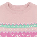 Pastel Pink - Side - Barbie Girls Fair Isle Jumper
