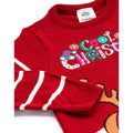Red - Close up - Paw Patrol Childrens-Kids Skye Knitted Christmas Jumper