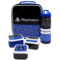 Blue-Black-White - Front - Playstation Lunch Bag and Bottle