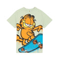 Pastel Green - Front - Garfield Childrens-Kids Skateboard T-Shirt