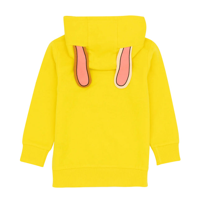 Yellow-Brown - Back - Paw Patrol Childrens-Kids Rubble 3D Ears 3D Ears Hoodie