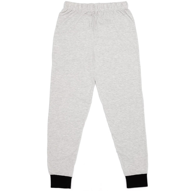 Black-Grey - Side - Jaws Mens Movie Poster Long Pyjama Set