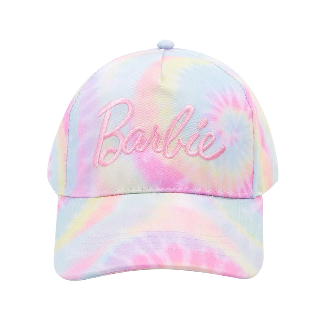 Pink - Side - Barbie Childrens-Kids Tie Dye Cap