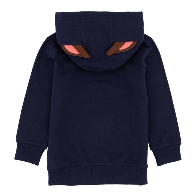 Navy - Back - Paw Patrol Childrens-Kids Chase 3D Ears Hoodie