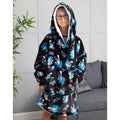 Black - Lifestyle - Sonic The Hedgehog Childrens-Kids Oversized Hoodie Blanket