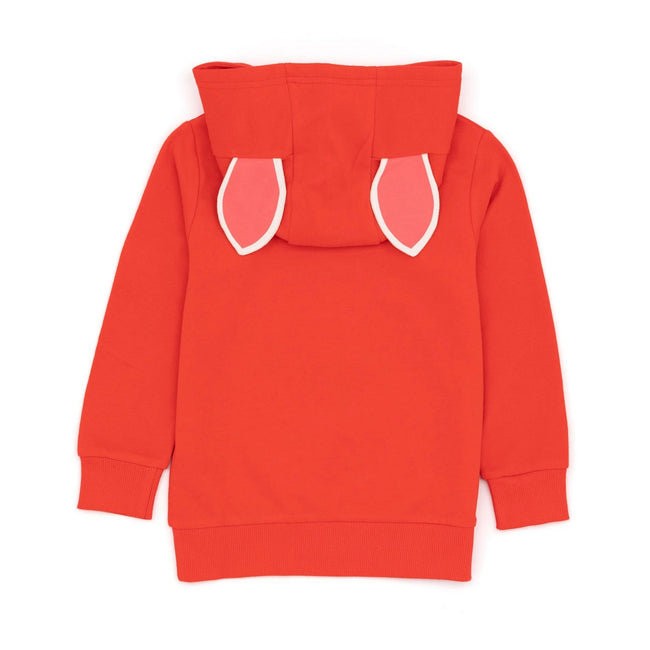 Red-White - Back - Paw Patrol Childrens-Kids Marshall 3D Ears Hoodie