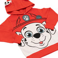 Red-White - Side - Paw Patrol Childrens-Kids Marshall 3D Ears Hoodie