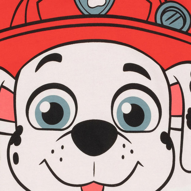 Red-White - Close up - Paw Patrol Childrens-Kids Marshall 3D Ears Hoodie