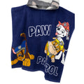 Navy-Grey - Back - Paw Patrol Childrens-Kids Camo Hooded Towel