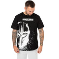 Black-White-Grey - Side - Star Wars: The Mandalorian Mens Splattered Pyjama Set