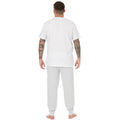 White - Back - Looney Tunes Mens Logo Long Pyjama Set