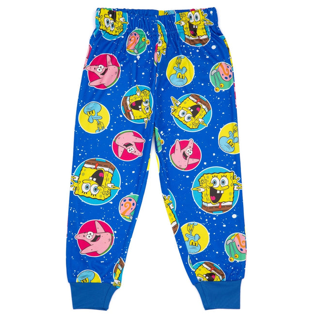 Blue - Side - SpongeBob SquarePants Boys Happy Pyjama Set