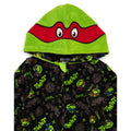 Black-Green - Back - Teenage Mutant Ninja Turtles Childrens-Kids Hooded Sleepsuit