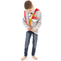 Grey - Close up - Pokemon Boys Gotta Catch Em All Pokeball Full Zip Drawstring Hoodie