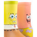 Yellow-Pink-Brown - Pack Shot - SpongeBob SquarePants Childrens-Kids Character Wellington Boots