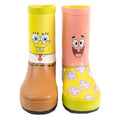Yellow-Pink-Brown - Front - SpongeBob SquarePants Childrens-Kids Character Garden Wellies