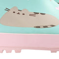 Pastel Mint-Pink - Side - Pusheen Girls Repeat Print Wellington Boots