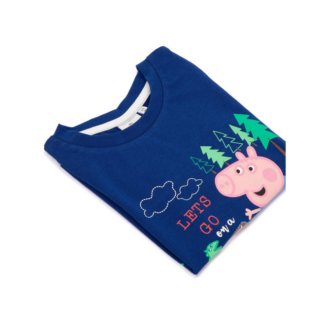 Blue - Pack Shot - Peppa Pig Childrens-Kids Long-Sleeved T-Shirt