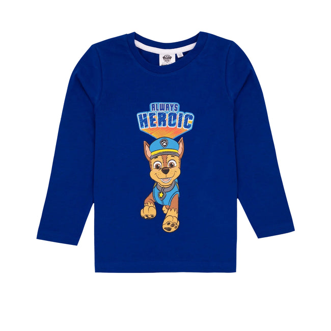 Blue - Front - Paw Patrol Boys Always Heroic Long-Sleeved T-Shirt