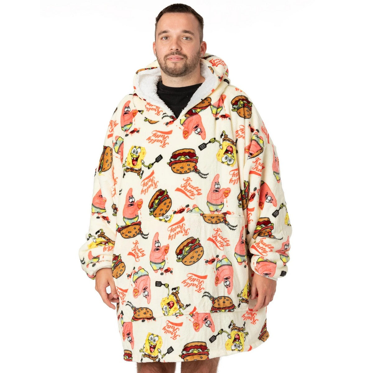 Cream - Lifestyle - SpongeBob SquarePants Unisex Adult Oversized Hoodie Blanket