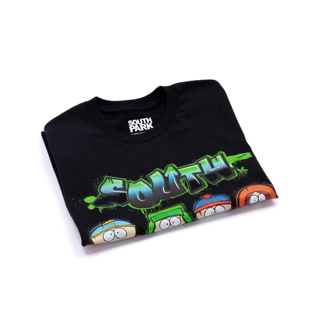 Black - Pack Shot - South Park Mens Graffiti T-Shirt
