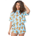 Blue - Front - Garfield Womens-Ladies Pyjama Set