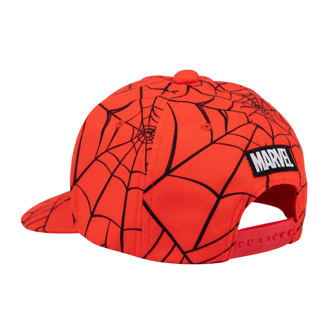 Red-Black - Back - Spider-Man Boys Superhero Snapback Cap