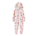 Light Pink-White - Front - Pusheen Girls All-Over Print Sleepsuit