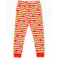 Navy-Red-White - Side - The Grinch Childrens-Kids Long-Sleeved Christmas Pyjama Set