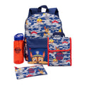 Navy-Grey-Red - Front - Paw Patrol Childrens-Kids Camo Backpack Set (Pack of 4)