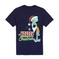 Navy - Front - SpongeBob SquarePants Mens Squidward Christmas T-Shirt