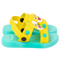 Yellow-Blue - Back - Baby Shark Childrens-Kids Sandals