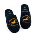 Navy - Pack Shot - Yellowstone Mens Logo Slippers