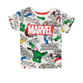 White-Multicoloured - Back - Marvel Boys Superhero Short Pyjama Set