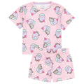 Blue-Pink - Lifestyle - Pusheen Girls Cat Short Pyjama Set (Pack of 2)