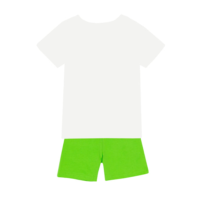 Green - Back - Toy Story Boys Buzz Lightyear Costume Short Pyjama Set