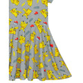 Grey - Lifestyle - Pokemon Girls Pikachu Short-Sleeved Skater Dress