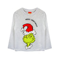 Grey-Red - Back - The Grinch Boys Merry Grinchmas Long Pyjama Set