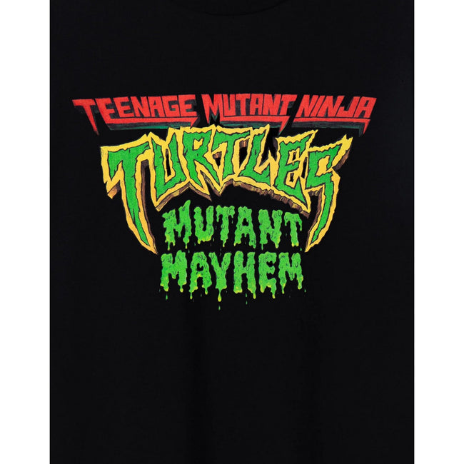 Black - Pack Shot - Teenage Mutant Ninja Turtles: Mutant Mayhem Mens Logo T-Shirt