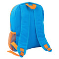 Blue-Orange - Back - Hot Wheels Childrens-Kids Race Team Backpack