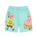 Blue - Side - SpongeBob SquarePants Childrens-Kids Short Pyjama Set