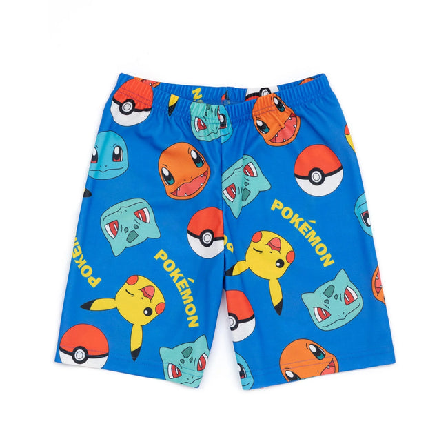 Multicoloured - Pack Shot - Pokemon Childrens-Kids Face Short Pyjama Set (Pack of 2)