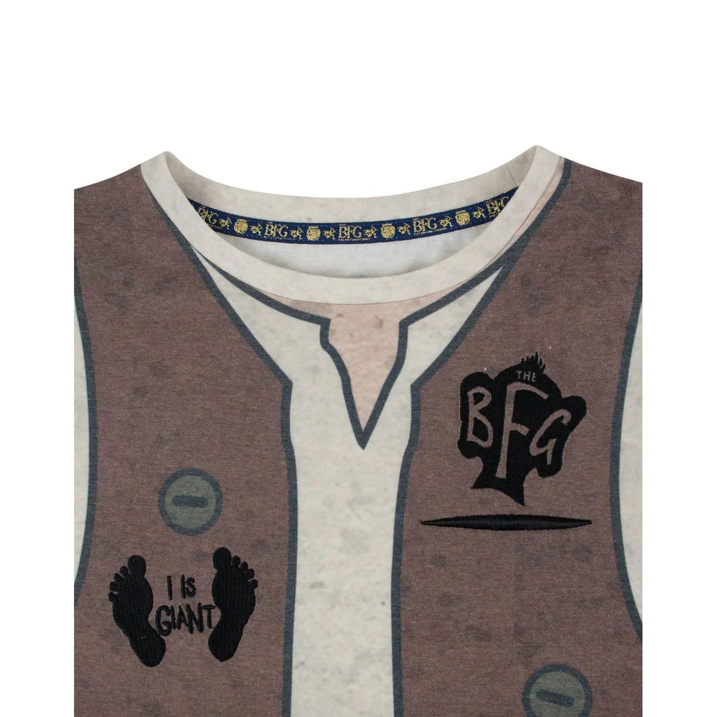 Brown-Grey - Side - The BFG Boys I Is Giant Pyjama Set