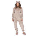 Light Brown - Front - Pusheen Womens-Ladies Novelty Jumpsuit