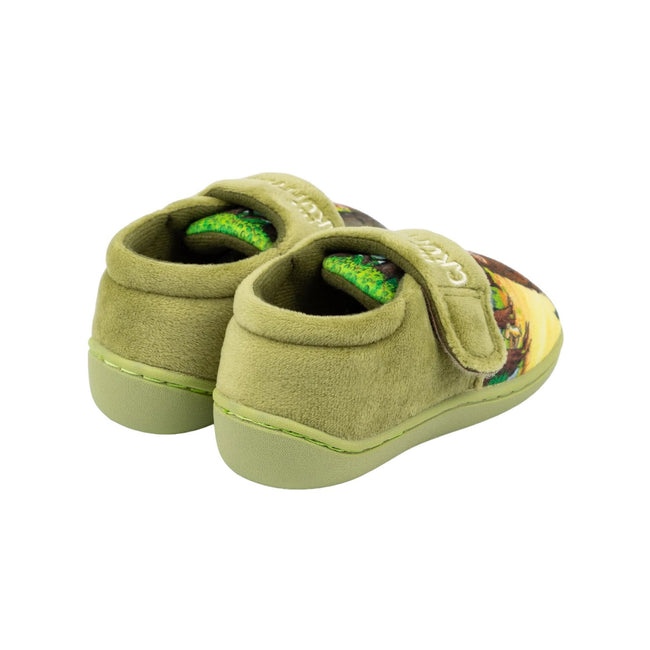 Green - Back - The Gruffalo Boys Logo Slippers