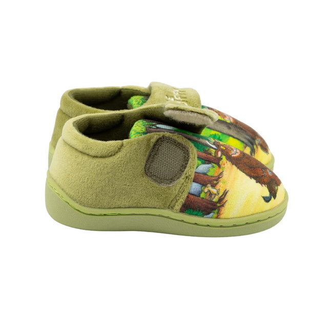 Green - Side - The Gruffalo Boys Logo Slippers