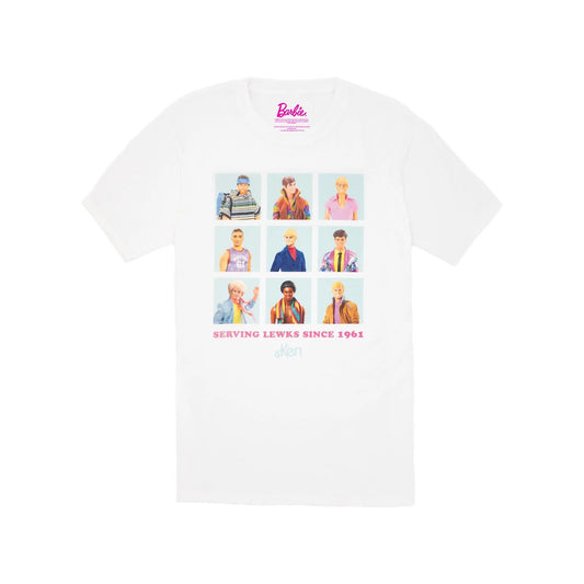 White - Front - Barbie Mens Serving Lewks Since 1961 Ken T-Shirt