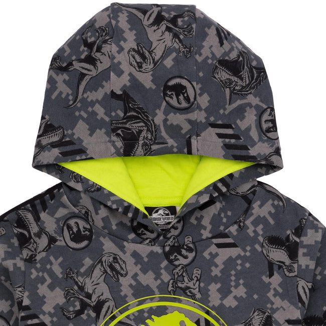 Grey - Lifestyle - Jurassic World: Camp Cretaceous Childrens-Kids Logo Hoodie